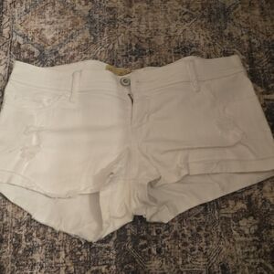 Hollister Women's White Jean Shorts